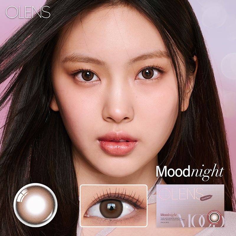 Olens Mood Night Mood Choco Monthly Color Contact Lenses 2P